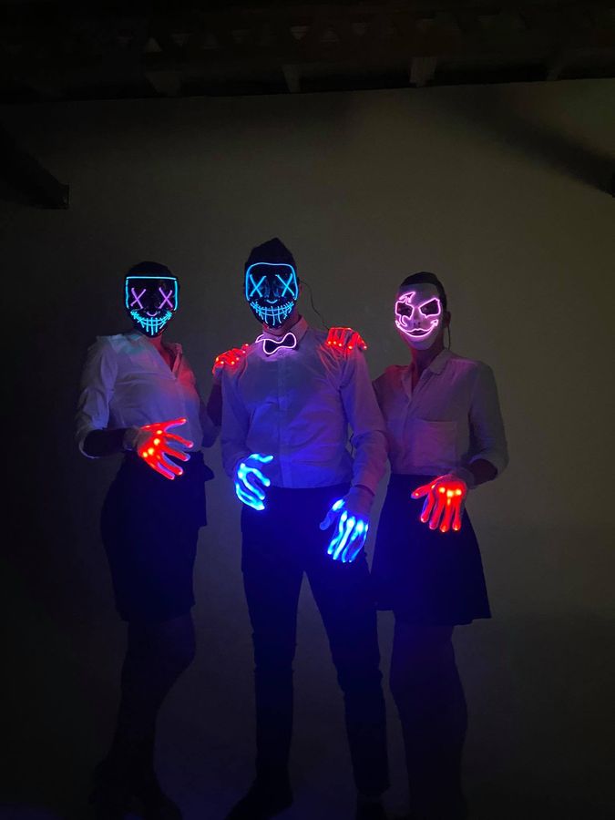 Horor flashmob, Halloween, LED light show — fotka 3