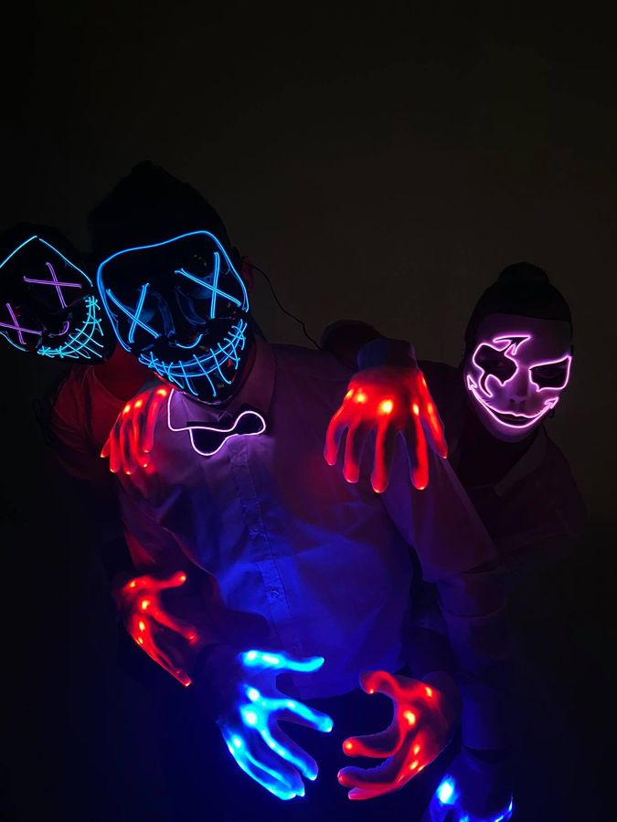 Horor flashmob, Halloween, LED light show — fotka 2