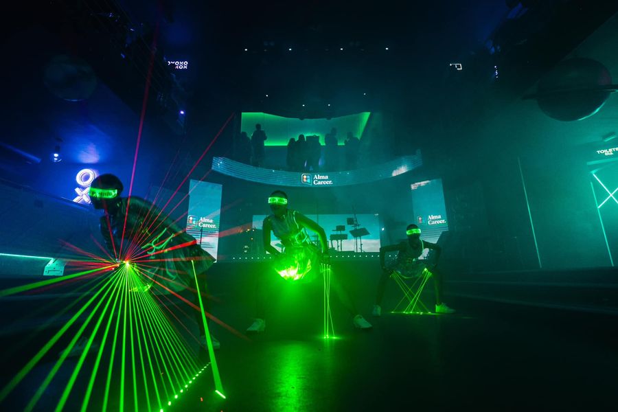 Laser LED light dance show — fotka 2