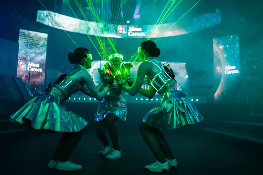 Laser LED light dance show — fotka 4