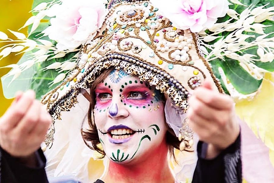 Party-Festival color Make up — fotka 4