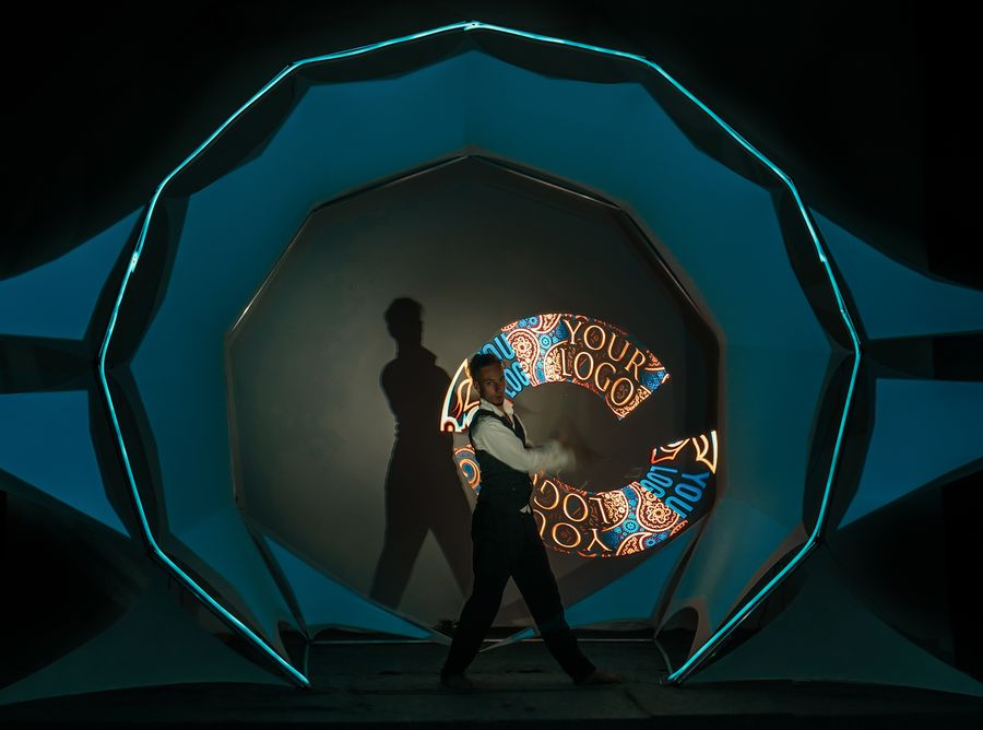 Video mapping taneční sólo