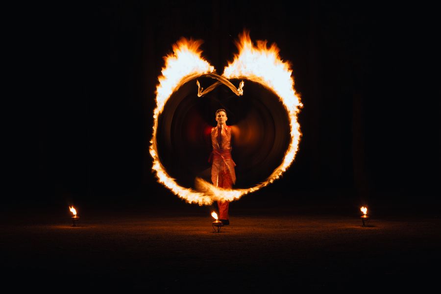 Ohnivá show — fotka 1