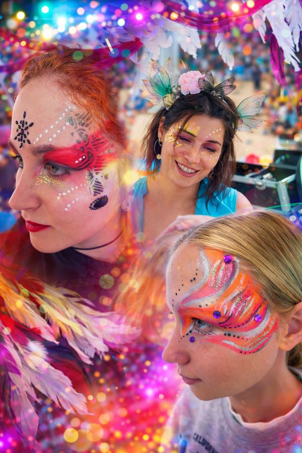 Party-Festival color Make up — fotka 3
