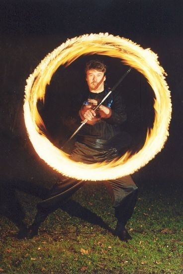 Ohňová show - pyrotechnika — fotka 4